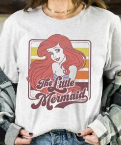 Disney Princess The Little Mermaid Ariel Vintage Shirt, Disneyland Vacation Trip, Unisex T-shirt Family Birthday Gift Adult Kid Toddler Tee