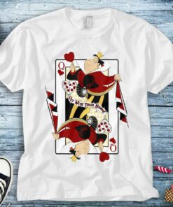 Disney Queen Of Hearts Playing Card Alice In Wonderland Unisex Tee Adult T-shirt Kid Shirt Long Sleeve Hoodie Sweatshirt Women's Tank