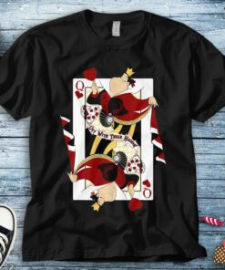 Disney Queen Of Hearts Playing Card Alice In Wonderland Unisex Tee Adult T-shirt Kid Shirt Long Sleeve Hoodie Sweatshirt Women's Tank