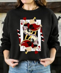 Disney Queen Of Hearts Playing Card Alice In Wonderland Unisex Tee Adult T-shirt Kid Shirt Long Sleeve Hoodie Sweatshirt Women's Tank