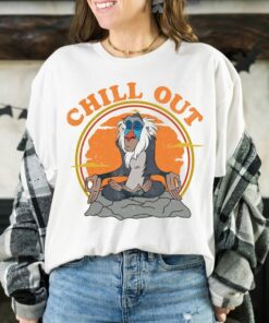 Disney Rafiki Chill Out The Lion King, Hakuna Matata Good Vibes T-Shirt, Disneyland Vacation Shirt Unisex Adult T-shirt Kid Shirt Sweatshirt