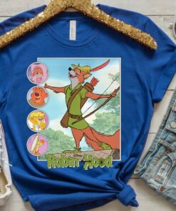 Disney Robin Hood Classic Film Retro Vintage Shirt, Magic Kingdom, Disneyland Family Trip Vacation 2022 Gift, Birthday Gift Unisex T-shirt Kid