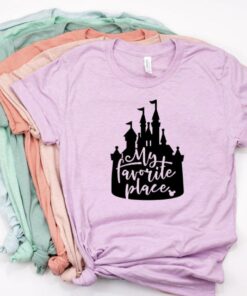 Disney Shirts for Women, Disney Shirts, My Favorite Place, Magic Kingdom Shirt, Disney Castle Shirt, Disney Shirt for Kids, Disney