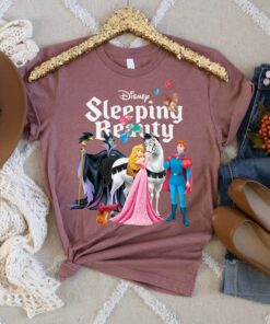 Disney Sleeping Beauty Characters T-Shirt, Princess Aurora, Prince Phillip, Maleficent, Disneyland Family Trip Gift Unisex T-shirt Kid Shirt