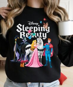 Disney Sleeping Beauty Characters T-Shirt, Princess Aurora, Prince Phillip, Maleficent, Disneyland Family Trip Gift Unisex T-shirt Kid Shirt