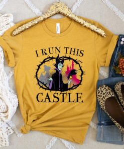 Disney Sleeping Beauty Maleficent Runs This Castle Shirt, Magic Kingdom, Disneyland Family Trip Vacation 2022 Gift Shirt Unisex T-shirt Kid