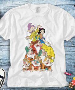 Disney Snow White Seven Dwarf Stack Graphic Unisex Tee Adult T-shirt Kid Shirt Long Sleeve Hoodie Sweatshirt Women's Tank