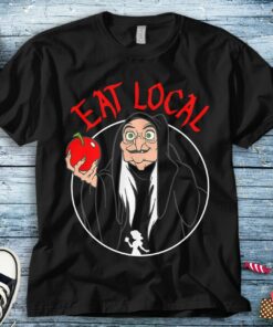 Disney Snow White Witch Poison Apple Eat Local Witch Vacation Disney Shirt, Disneyland Shirt Unisex Tee Adult T-shirt Kid Shirt Long Sleeve