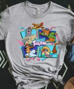 Disney Talespin Group Shot Logo Characters T-shirt Unisex Adult T-shirt Kid shirt Gift for Birthday Hoodie Sweatshirt Toddler Tee