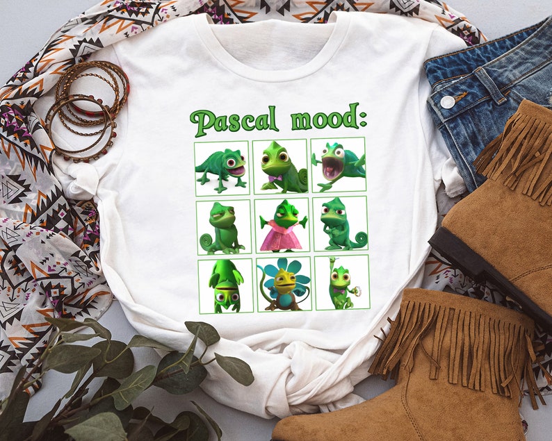 Disney Tangled Pascal Mood Rapunzel Emotion Of Pasca Unisex T-shirt Birthday Shirt Gift For Men Women Kid Hoodie Sweatshirt Toddler Shirt