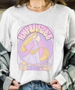 Disney Tangled Rapunzel Seventies Retro Poster Classic Shirt, Magic Kingdom Trip Unisex T-shirt Family Birthday Gift Adult Kid Toddler Tee