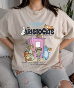 Disney The Aristocats Cats Playing Piano T-Shirt Disneyland Vacation Holiday Trip Unisex Adult T-shirt Kid Shirt Hoodie Sweatshirt