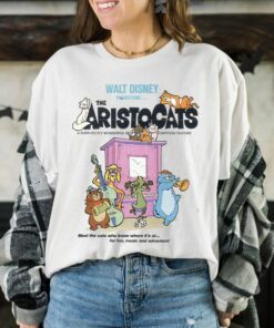 Disney The Aristocats Cats Playing Piano T-Shirt Disneyland Vacation Holiday Trip Unisex Adult T-shirt Kid Shirt Hoodie Sweatshirt