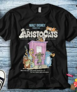 Disney The Aristocats Cats Playing Piano T-Shirt Unisex Tee Adult T-shirt Kid Shirt Long Sleeve Hoodie Sweatshirt Women's Tank
