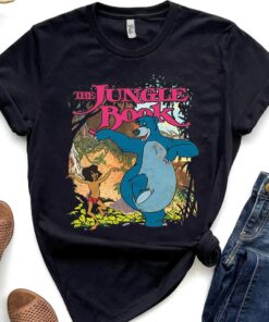 Disney The Jungle Book Mowgli & Baloo Dancing Friends Unisex T-shirt Birthday Shirt Gift For Men Women Kid Hoodie Sweatshirt Toddler Shirt