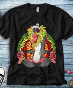 Disney The Lion King Rafiki Geometric Rainbow Graphic Unisex Tee Adult T-shirt Kid Shirt Long Sleeve Hoodie Sweatshirt Woman's Tank