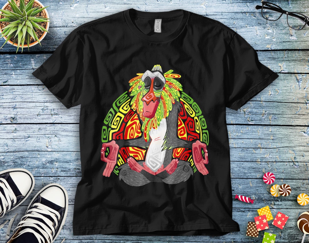 Disney The Lion King Rafiki Geometric Rainbow Graphic Unisex Tee Adult T-shirt Kid Shirt Long Sleeve Hoodie Sweatshirt Woman's Tank