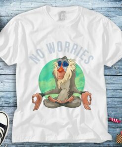 Disney The Lion King Rafiki No Worries T-Shirt Unisex Tee Adult T-shirt Kid Shirt Long Sleeve Hoodie Sweatshirt Women's Tank