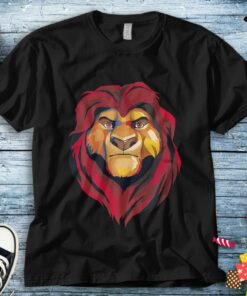 Disney The Lion King Simba Big Face Funny Unisex Adult T-shirt Kid Shirt Long Sleeve Hoodie Sweatshirt Women's Tank