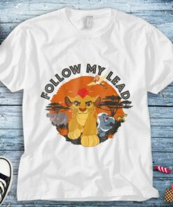 Disney The Lion King Simba Friends Follow My Lead Funny Unisex Adult T-shirt Kid Shirt Long Sleeve Hoodie Sweatshirt Women's Tank