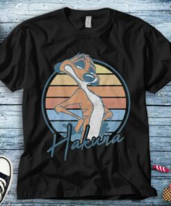 Disney The Lion King Timon Hakuna Retro Portrait Unisex Tee Adult T-shirt Kid Shirt Long Sleeve Hoodie Sweatshirt Woman's Tank