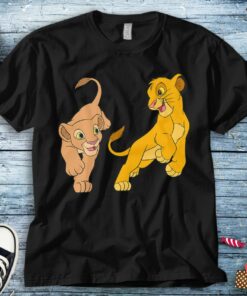 Disney The Lion King Young Simba and Nala Play T-Shirt Unisex Tee Adult T-shirt Kid Shirt Long Sleeve Hoodie Sweatshirt Women's Tank