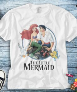Disney The Little Mermaid Classic Group Shot Ariel and Prince Eric Shirt Unisex Tee Adult T-shirt Kid Shirt Long Sleeve Hoodie Sweatshirt