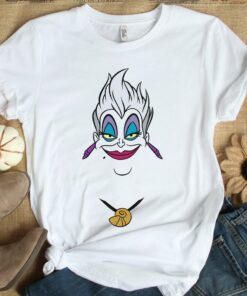 Disney The Little Mermaid Villains Ursula Big Face T-Shirt, Disneyland Vacation, Unisex T-shirt Family Birthday Gift Adult Kid Toddler Tee