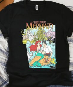 Disney The Little Mermaid Vintage Cover Graphic T-Shirt Unisex T-shirt Birthday Shirt Gift For Men Women Kid Hoodie Sweatshirt Toddler Shirt