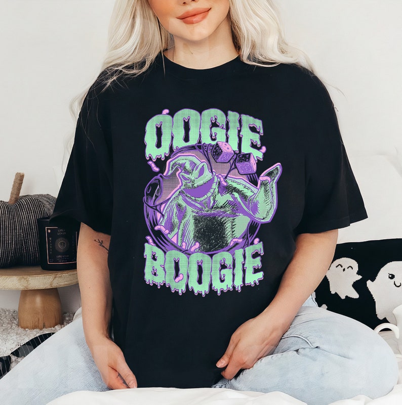 Disney The Nightmare Before Christmas Oogie Boogie Portrait T-Shirt, Disney Trip Tee, Disneyland Vacation Gift Unisex T-shirt