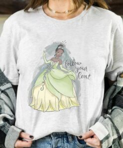 Disney The Princess And The Frog Tiana Follow Your Heart Shirt, Magic Kingdom Trip Unisex T-shirt Family Birthday Gift Adult Kid Toddler Tee