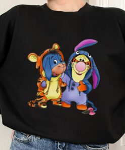 Disney Tigger And Eeyore Cute Friends T-Shirt, Halloween Custom Matching Tee, Disneyland Family, Winnie The Pooh Hoodie Sweatshirt Toddler