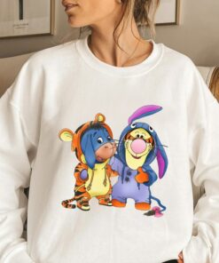 Disney Tigger And Eeyore Cute Friends T-Shirt, Halloween Custom Matching Tee, Disneyland Family, Winnie The Pooh Hoodie Sweatshirt Toddler
