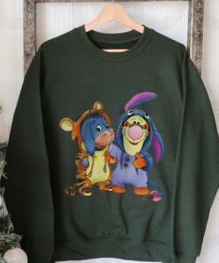 Disney Tigger And Eeyore Cute Friends T-Shirt, Halloween Custom Matching Tee, Disneyland Family, Winnie The Pooh Hoodie Sweatshirt Toddler