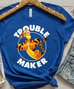 Disney Tigger Winnie The Pooh Trouble Maker T-Shirt, Magic Kingdom, Disneyland Family Trip Vacation 2022 Gift Unisex T-shirt Kid