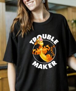 Disney Tigger Winnie The Pooh Trouble Maker T-Shirt, Magic Kingdom, Disneyland Family Trip Vacation 2022 Gift Unisex T-shirt Kid