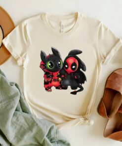 Disney Toothless and Deadpool Costume Friends T-Shirt, Disney Trip Tee, Magic Kingdom Gift, Disney World Tee Unisex Adult T-shirt Kid Shirt