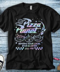 Disney Toy Story 3 Pizza Planet Aliens Hologram T-Shirt Unisex Adult T-shirt Kid Shirt Long Sleeve Hoodie Sweatshirt