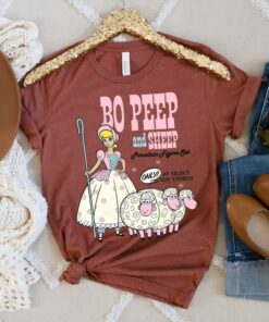 Disney Toy Story 4 Bo Peep and Sheep Advertisement T-Shirt, Magic Kingdom, Disneyland Family Trip Vacation Gift Unisex T-shirt