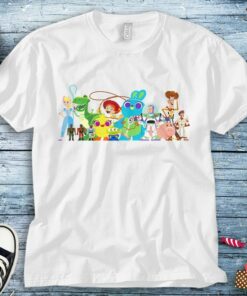 Disney Toy Story 4 Characters Group Shot Unisex Tee Adult T-shirt Kid Shirt Long Sleeve Hoodie Sweatshirt Women's Tank