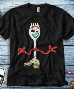 Disney Toy Story 4 Forky's Here T-Shirt Unisex Tee Adult T-shirt Kid Shirt Long Sleeve Hoodie Sweatshirt Women's Tank