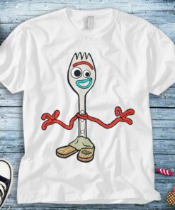 Disney Toy Story 4 Forky's Here T-Shirt Unisex Tee Adult T-shirt Kid Shirt Long Sleeve Hoodie Sweatshirt Women's Tank