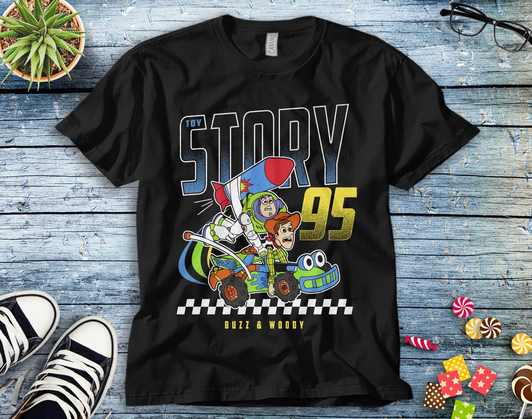 Disney Toy Story 95 Buzz & Woody Faded T-Shirt Unisex Tee Adult T-shirt Kid Shirt Long Sleeve Hoodie Sweatshirt Women's Tank
