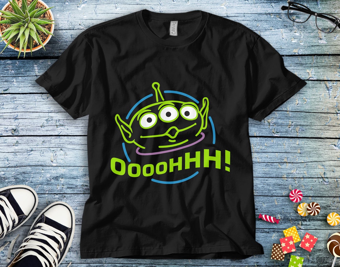Disney Toy Story Alien Oooooh T-Shirt Unisex Tee Adult T-shirt Kid Shirt Long Sleeve Hoodie Sweatshirt Women's Tank
