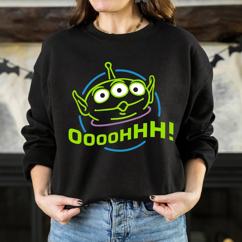Disney Toy Story Alien Oooooh T-Shirt Unisex Tee Adult T-shirt Kid Shirt Long Sleeve Hoodie Sweatshirt Women's Tank