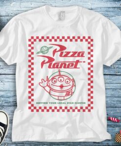 Disney Toy Story Alien Pizza Planet Box Art T-Shirt Unisex Tee Adult T-shirt Kid Shirt Long Sleeve Hoodie Sweatshirt