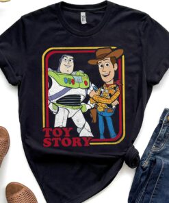 Disney Toy Story Buzz Lightyear Woody Buds T-Shirt Unisex Adult T-shirt Kid shirt Gift for Birthday Hoodie Sweatshirt Toddler Tee