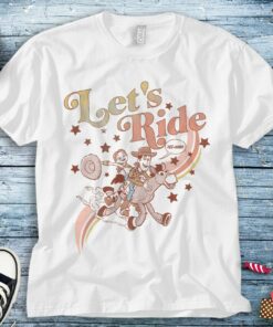 Disney Toy Story Jessie & Woody Let's Ride Gradient T-Shirt Unisex Adult T-shirt Kid Shirt Long Sleeve Hoodie Sweatshirt