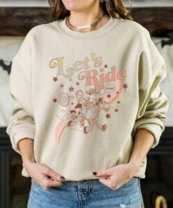 Disney Toy Story Jessie & Woody Let's Ride Gradient T-Shirt Unisex Adult T-shirt Kid Shirt Long Sleeve Hoodie Sweatshirt