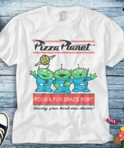 Disney Toy Story Pizza Planet Aliens T-Shirt Unisex Tee Adult T-shirt Kid Shirt Long Sleeve Hoodie Sweatshirt Women's Tank